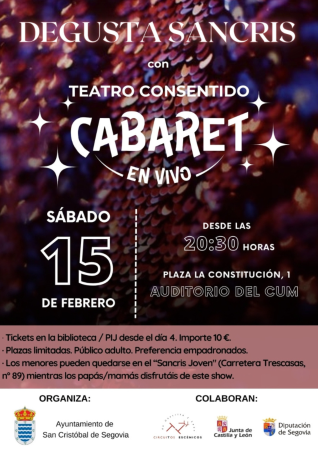 Imagen 15/02.- Cabaret en vivo